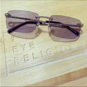 Charriol 75066 Silver and Gold Rimless Sunglasses